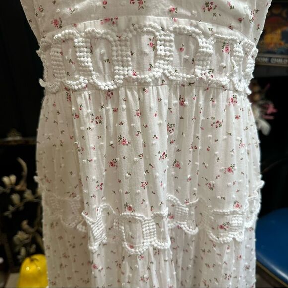 Just Me Tiered Midi Dress with Frill Neckline – Size M – Like New - Picture 8 of 15